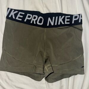 Nike Pro Women's Olive Shorts